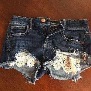Denim shorts